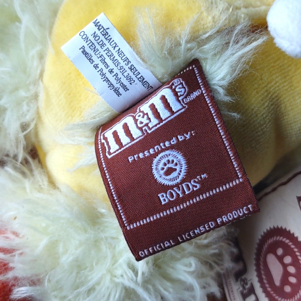 Vintage Boyd's Yellow M&M Stuffed Chick - Picture 8 of 9
